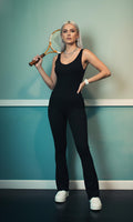 Bell-bottom jumpsuit