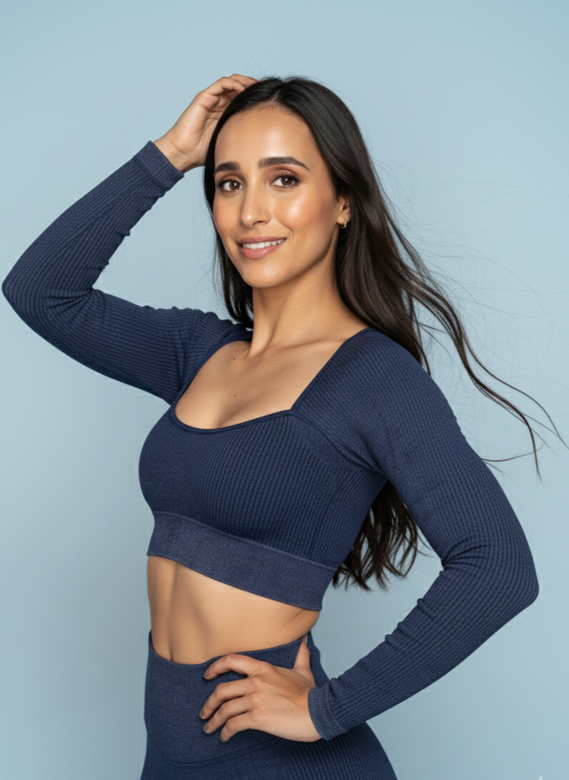 TOP JN Long Sleeve Blue