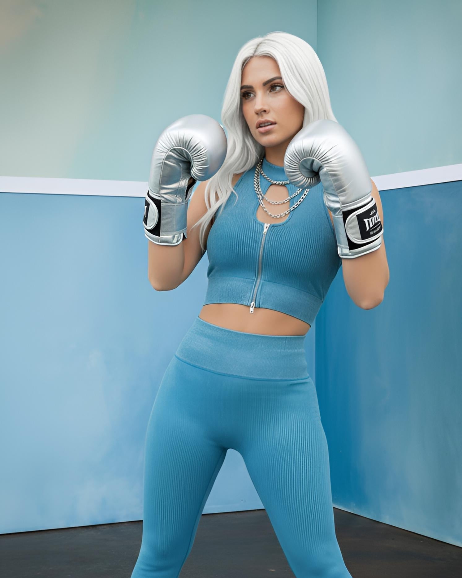 Aquamarine H-neck ACC TOP