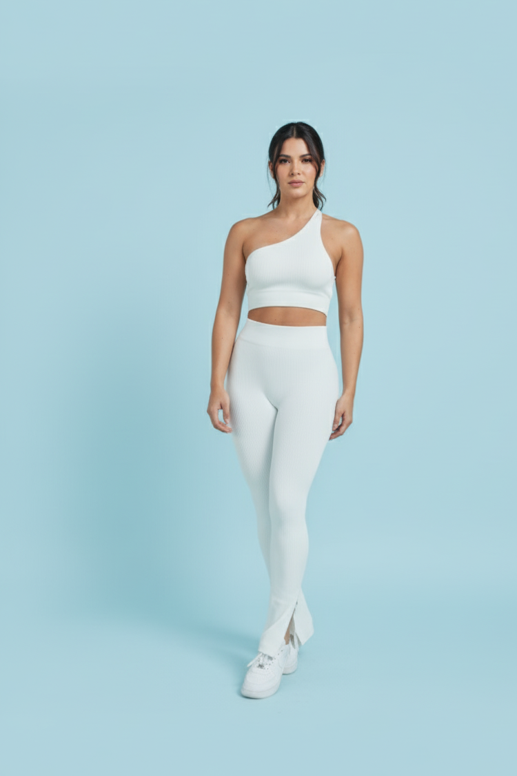 Set Seamless Rib: Flare & Cross Back