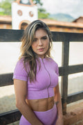 Top de manga curta